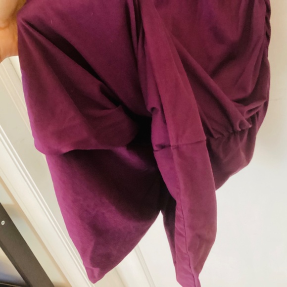 Sundance Eternal Compliments Ruched Plum Purple lined dress S flattering bodycon - Picture 7 of 11